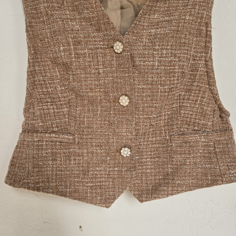 MOTF Tweed Vest & Suit Pants Set Large - Picture 12 of 17